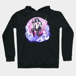 Libra Zodiac Sign Retro Illustrated Hoodie